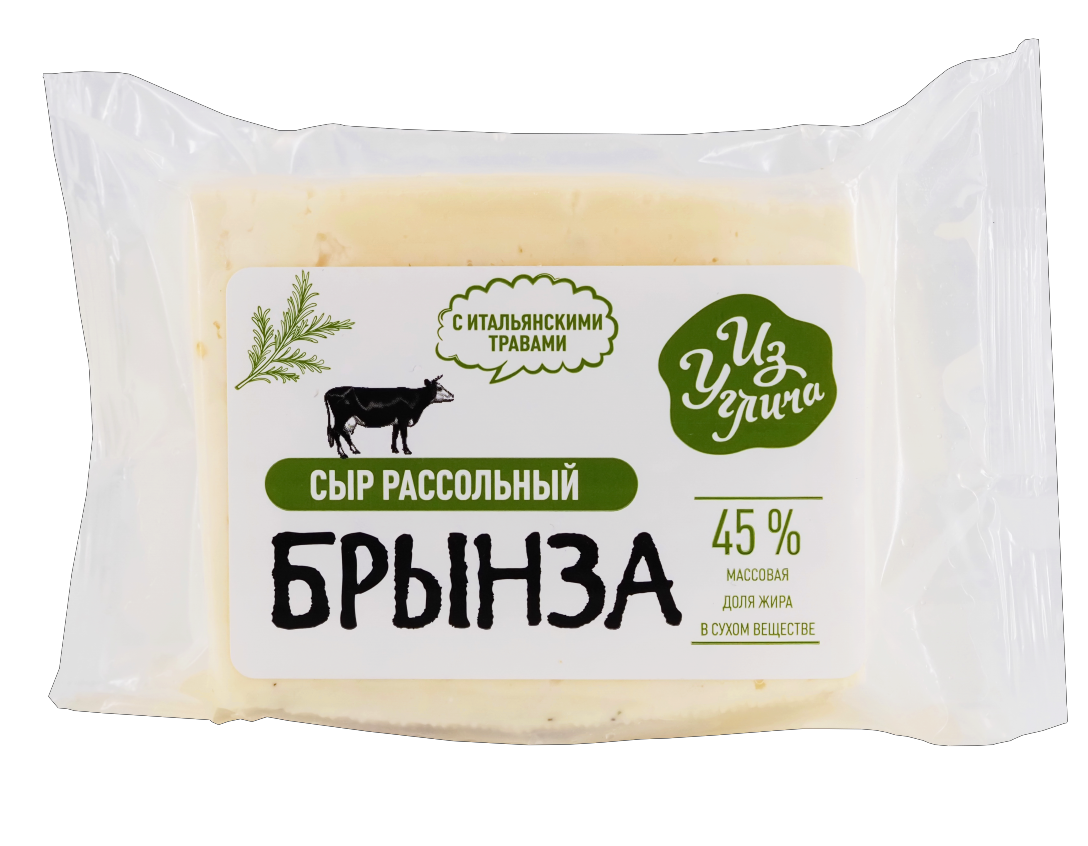 Сыр брынза «Из Углича» с итальянскими травами